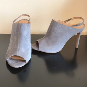 Banana Republic gray slingback mules - Sz 9